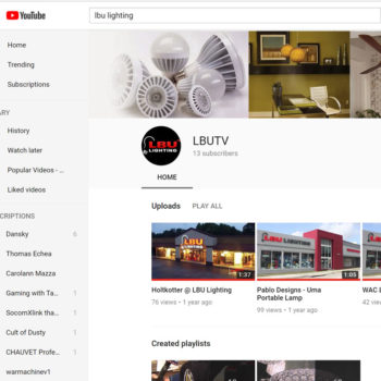 LBU Lighting Youtube Channel